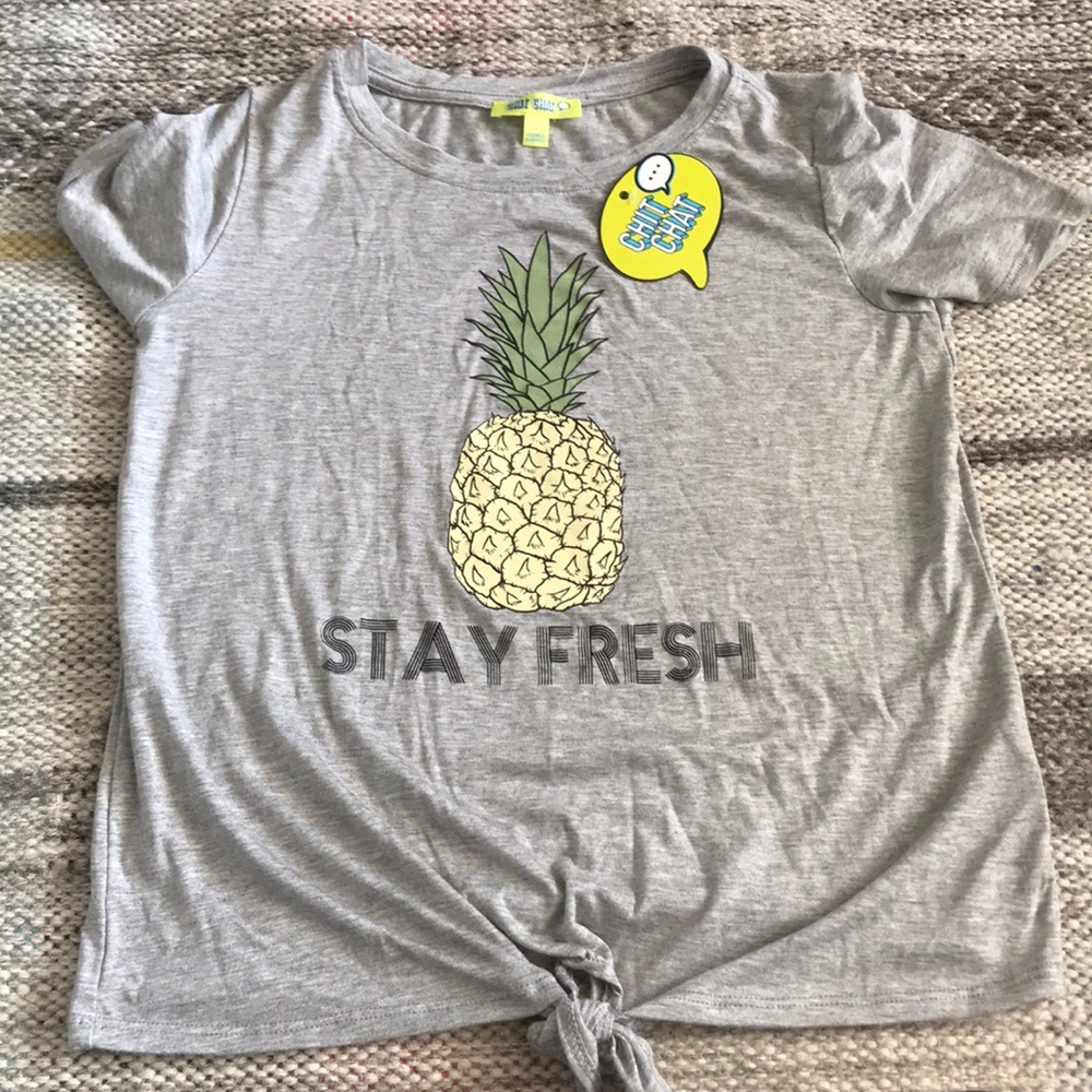 NWT Girl’s Chit Chat Pineapple Shirt. “Stay Fresh”